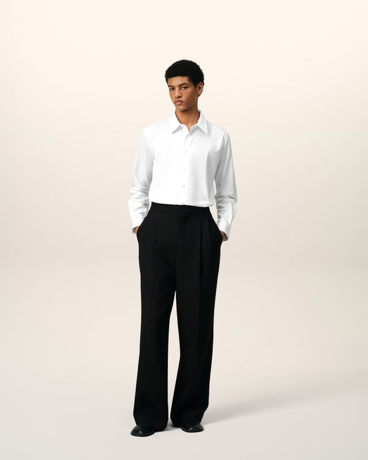 White Cotton Ami de Coeur Classic Shirt