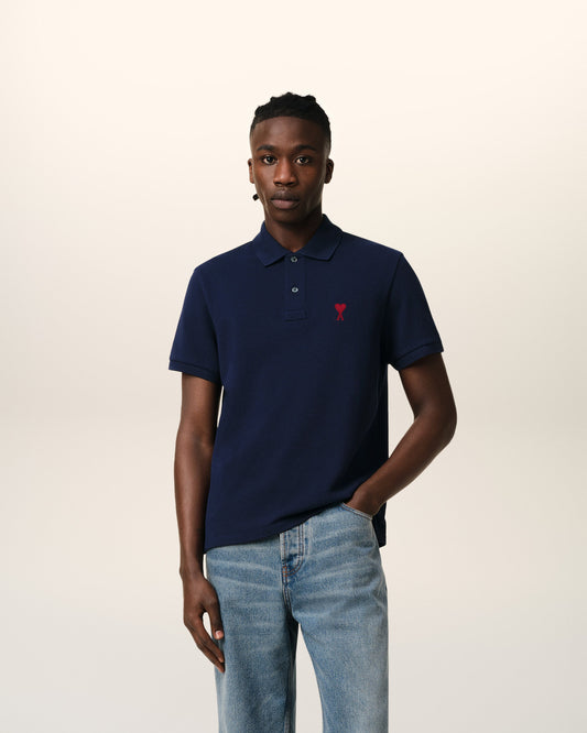 Bleu Organic Cotton Ami De Coeur Polo Shirt