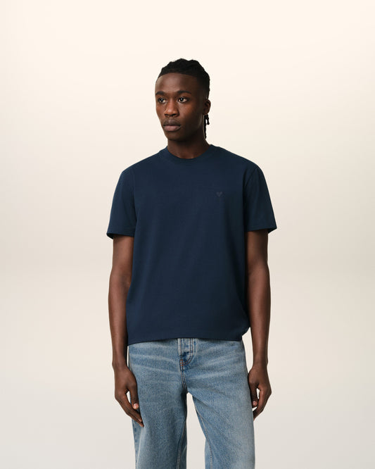 Navy Cotton Ami de Coeur T-Shirt