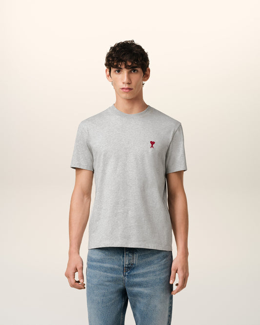 Grey Cotton Ami de Coeur T-Shirt