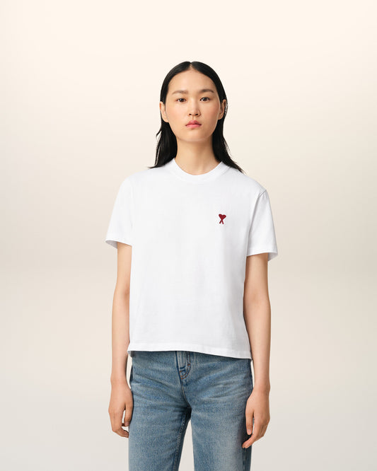 White Organic Cotton  Ami De Coeur T-shirt