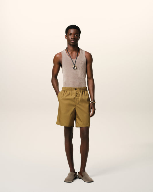 Mustard Twill Short