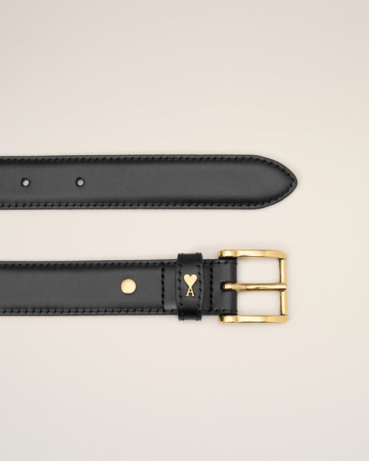 Black Leather Paris Paris Belt