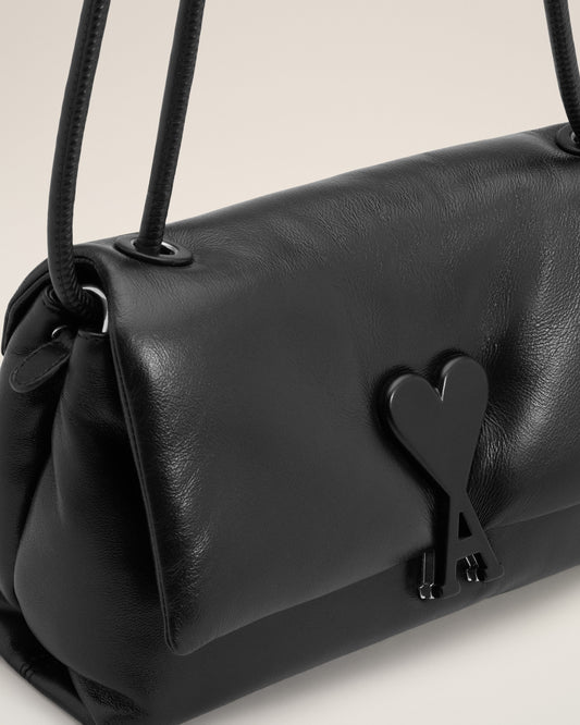 Black Smooth Leather Voulez Vous Bag
