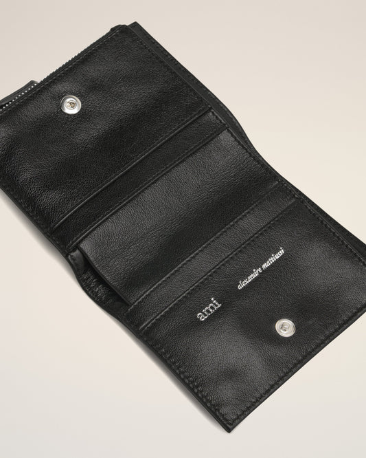 Black Smooth Leather Voulez Vous Folded Wallet