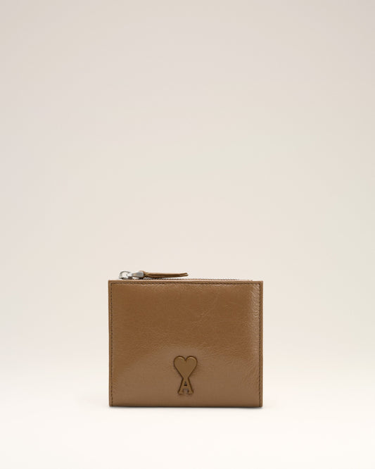 Brown Smooth Leather Voulez Vous Folded Wallet