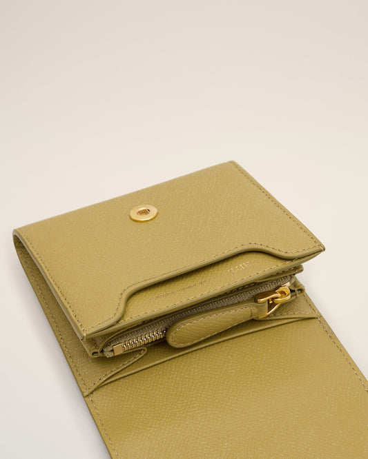 Yellow Leather Paris Paris Compact Wallet