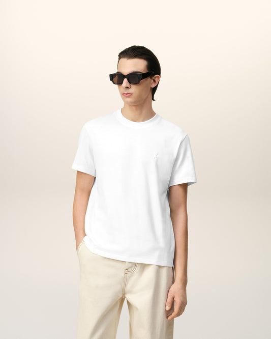 White Cotton Ami de Coeur T-shirt