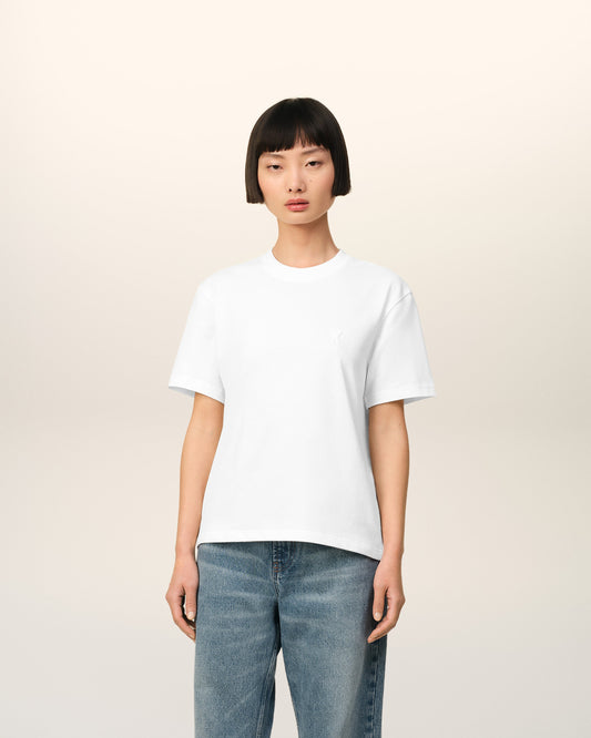 White Cotton Ami de Coeur T-shirt